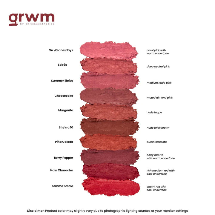 GRWM Cosmetics Lip Speak True Matte Lipstick 3.8g