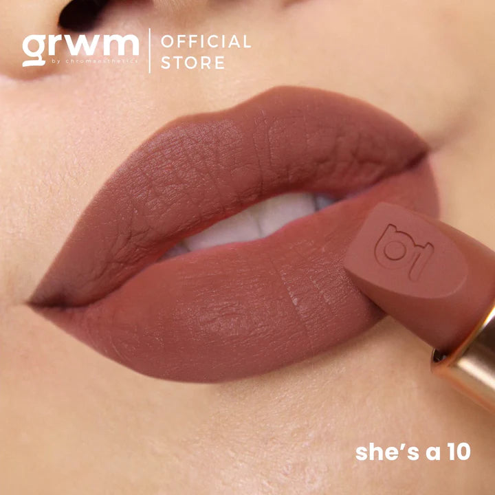 GRWM Cosmetics Lip Speak True Matte Lipstick 3.8g | Lipstick, Liner and Lip Tint GRWM Cosmetics Lip Speak True Matte Lipstick 3.8g | Lipstick, Liner and Lip Tint