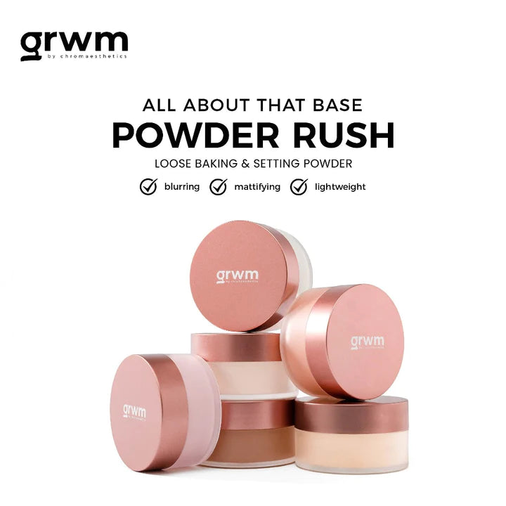 GRWM Cosmetics Powder Rush Loose Baking & Setting Powder 20g | Face Powder, BB Cream, CC Cream and Foundation GRWM Cosmetics Powder Rush Loose Baking & Setting Powder 20g | Face Powder, BB Cream, CC Cream and Foundation