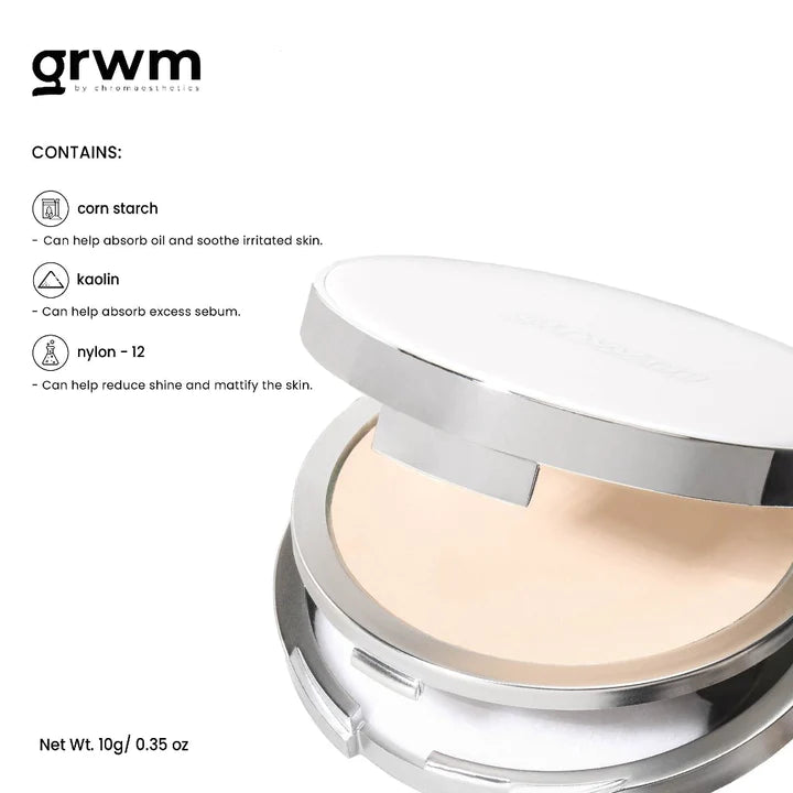 GRWM Cosmetics Powder Rush Translucent Pressed Powder 10g