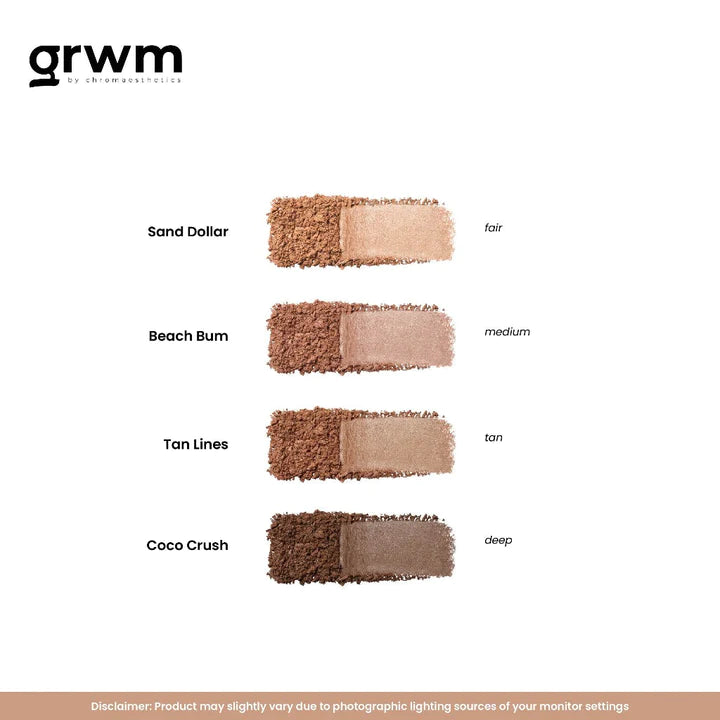 GRWM Cosmetics Quad Goals: The Bronzer 4g | Bronzer and Highlighter GRWM Cosmetics Quad Goals: The Bronzer 4g | Bronzer and Highlighter