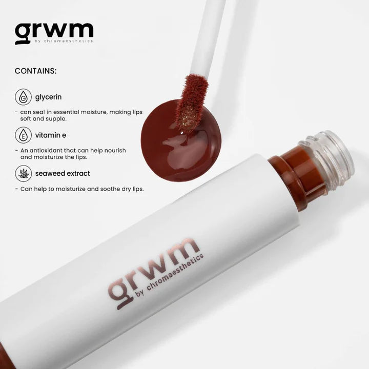 GRWM Cosmetics Tinted Lip Glaze 3.5ml | Lip Balm, Lip Oil, Lip Gloss and Lip Treatments GRWM Cosmetics Tinted Lip Glaze 3.5ml | Lip Balm, Lip Oil, Lip Gloss and Lip Treatments