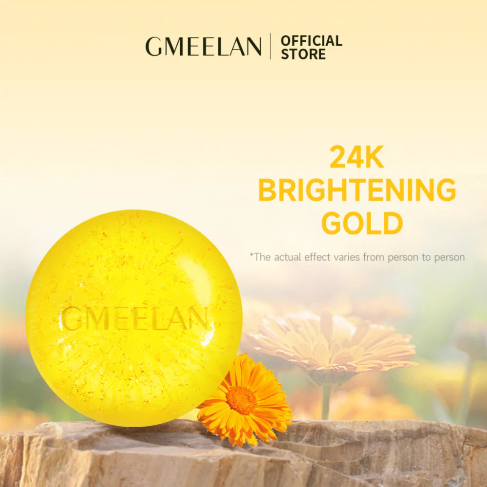 Gmeelan Calendula 24K Gold Brightening Essential Oil Soap 100g | Soap Gmeelan Calendula 24K Gold Brightening Essential Oil Soap 100g | Soap