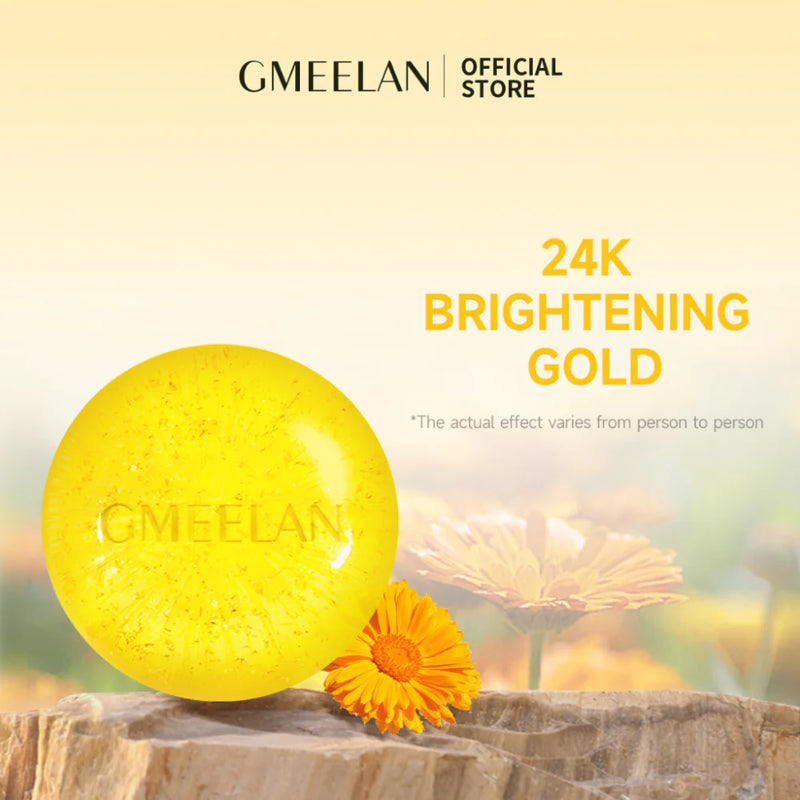 Gmeelan Calendula 24K Gold Brightening Essential Oil Soap 100g