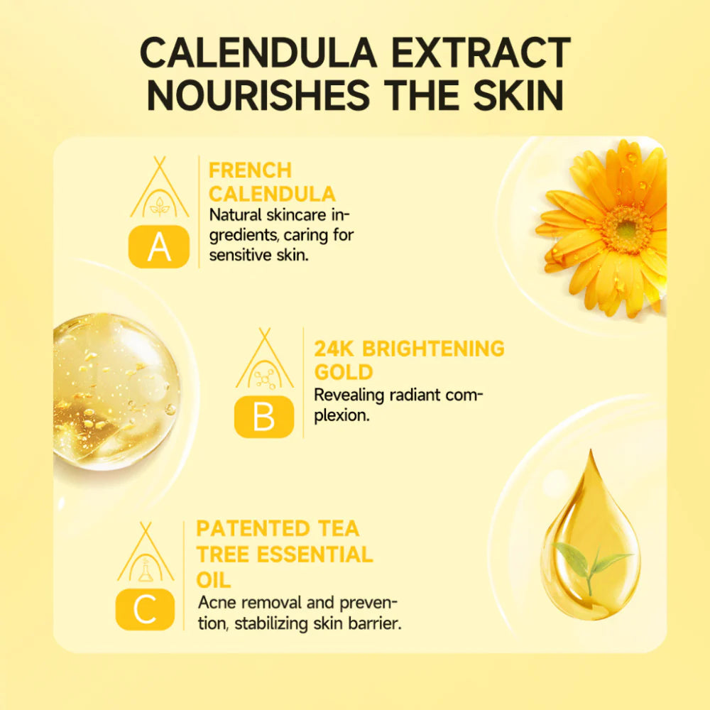 Gmeelan Calendula 24K Gold Brightening Essential Oil Soap 100g | Soap Gmeelan Calendula 24K Gold Brightening Essential Oil Soap 100g | Soap
