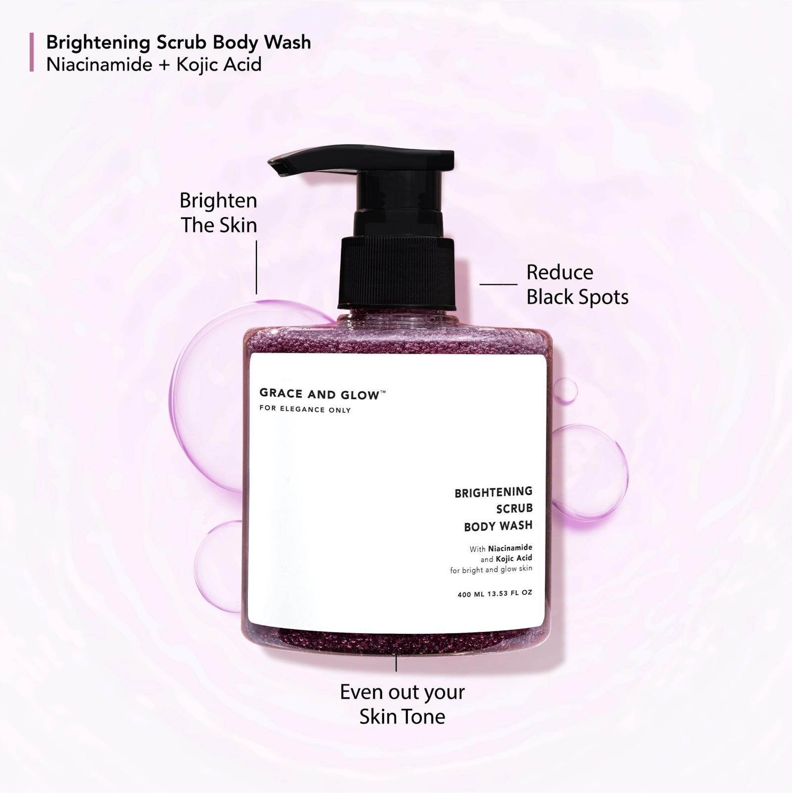 Grace and Glow Brightening Scrub Body Wash 400ml | Body Wash Grace and Glow Brightening Scrub Body Wash 400ml | Body Wash
