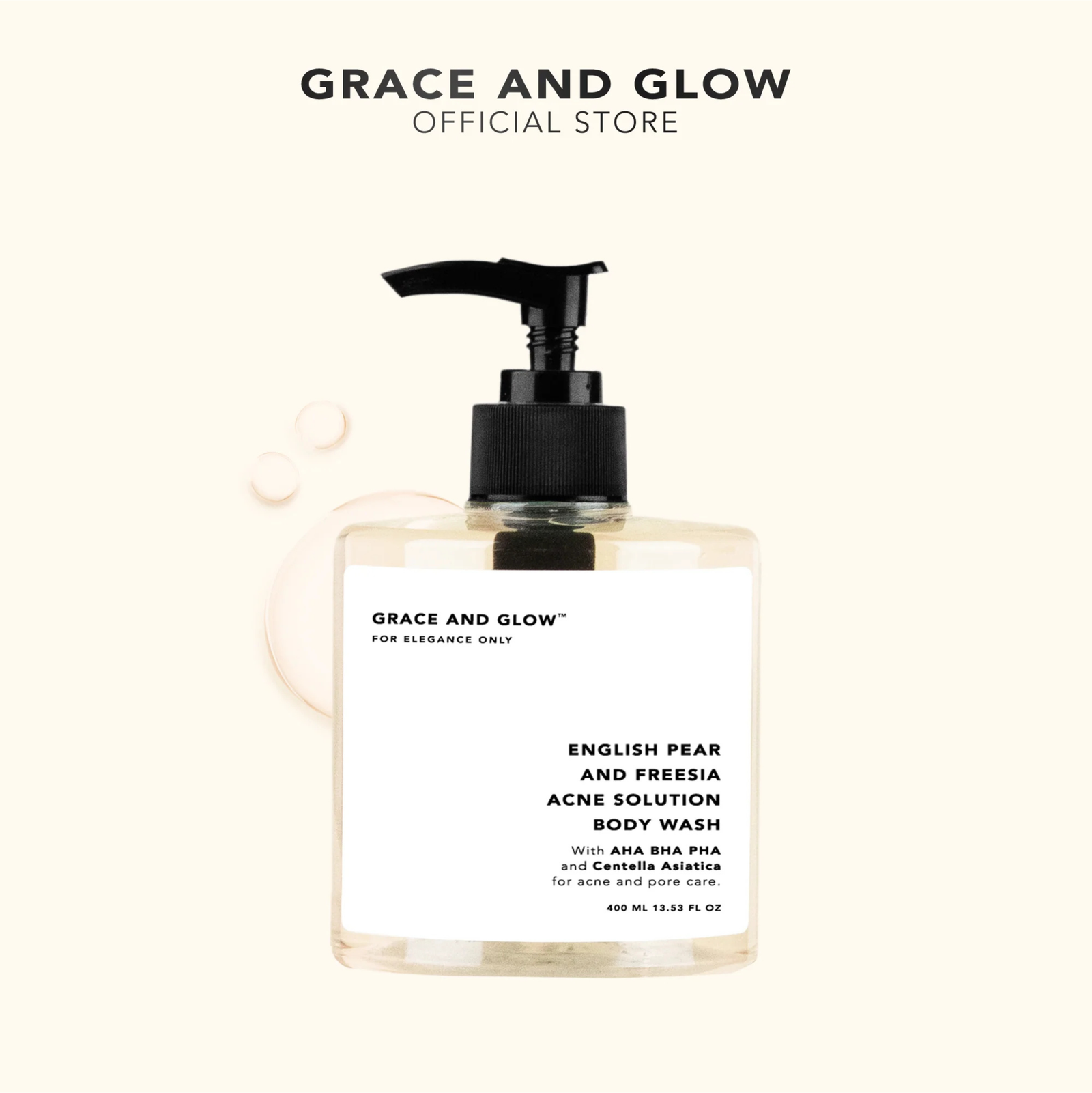 Grace and Glow English Pear and Freesia Anti Acne Solution Body Wash 400ml | Body Wash Grace and Glow English Pear and Freesia Anti Acne Solution Body Wash 400ml | Body Wash
