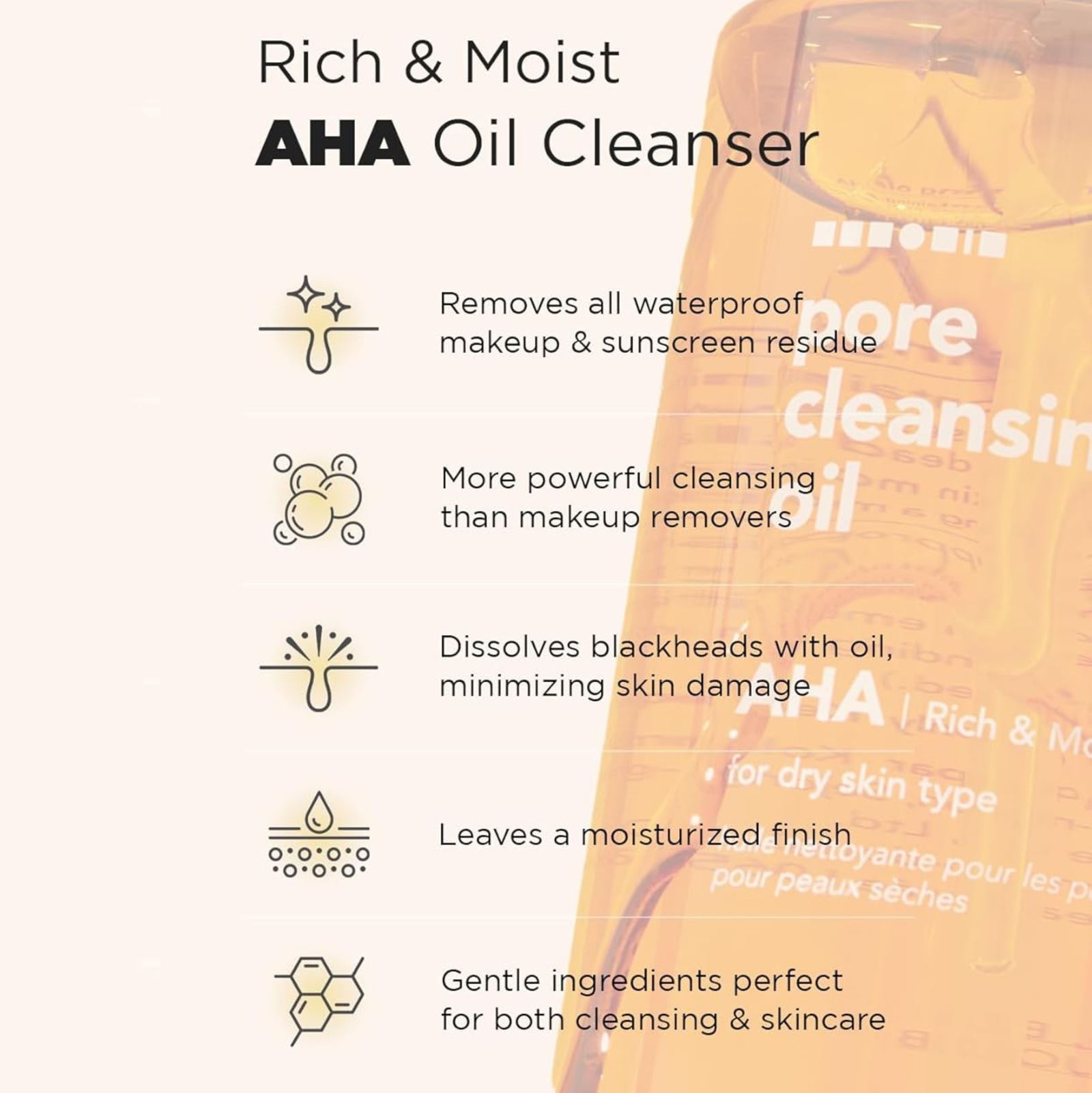 Hanskin AHA Pore Cleansing Oil 300ml | Cleansing Balm, Oil and Water Hanskin AHA Pore Cleansing Oil 300ml | Cleansing Balm, Oil and Water