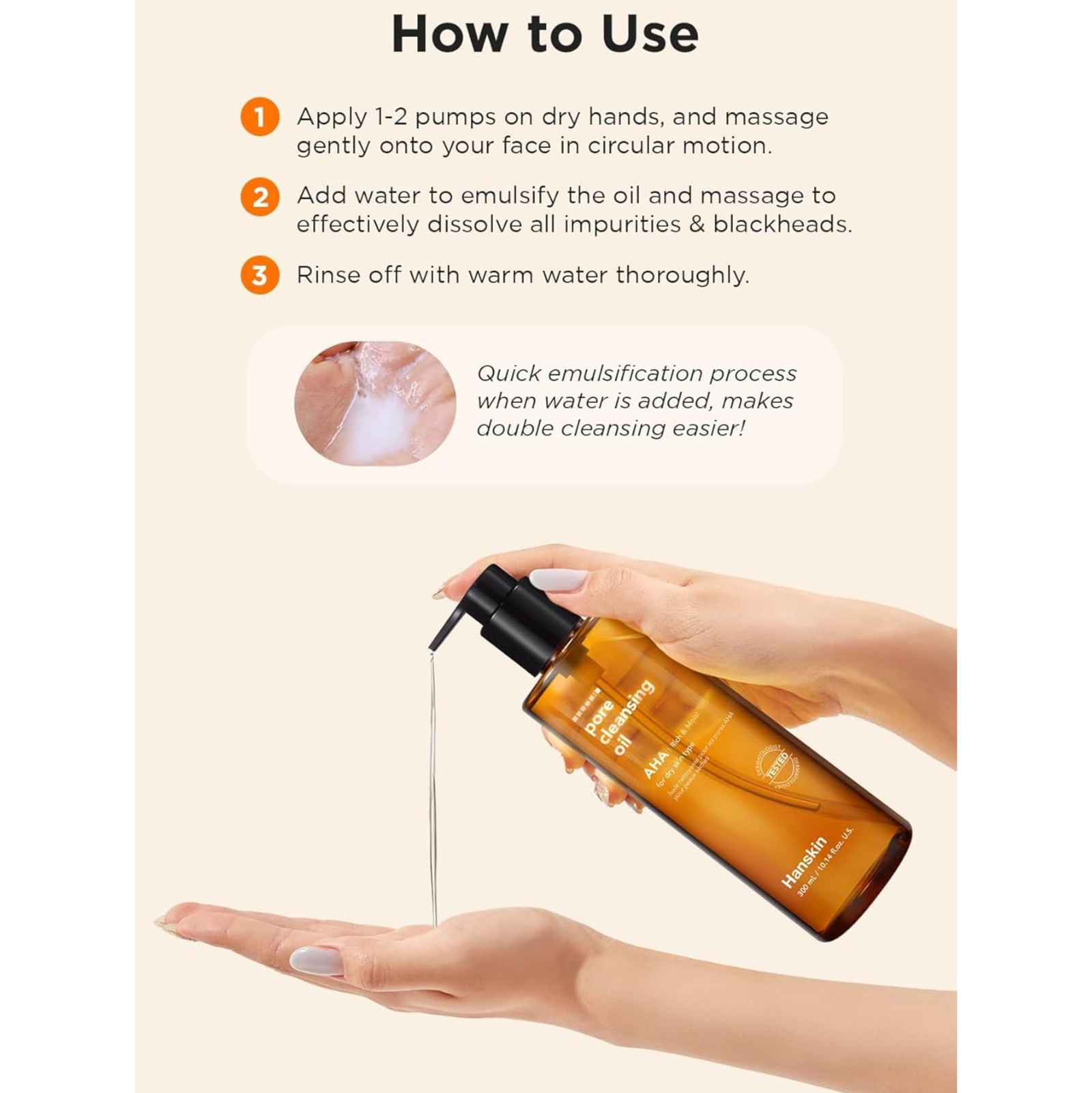 Hanskin AHA Pore Cleansing Oil 300ml | Cleansing Balm, Oil and Water Hanskin AHA Pore Cleansing Oil 300ml | Cleansing Balm, Oil and Water
