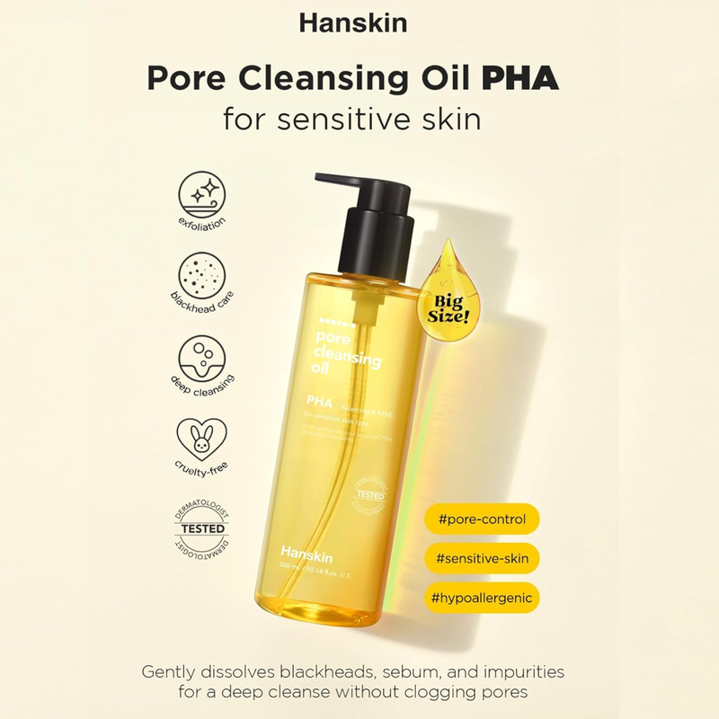 Hanskin PHA Pore Cleansing Oil 300ml