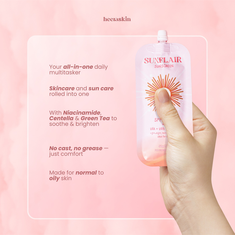 Heera Skin Sunflair Sunscreen SPF50 50g