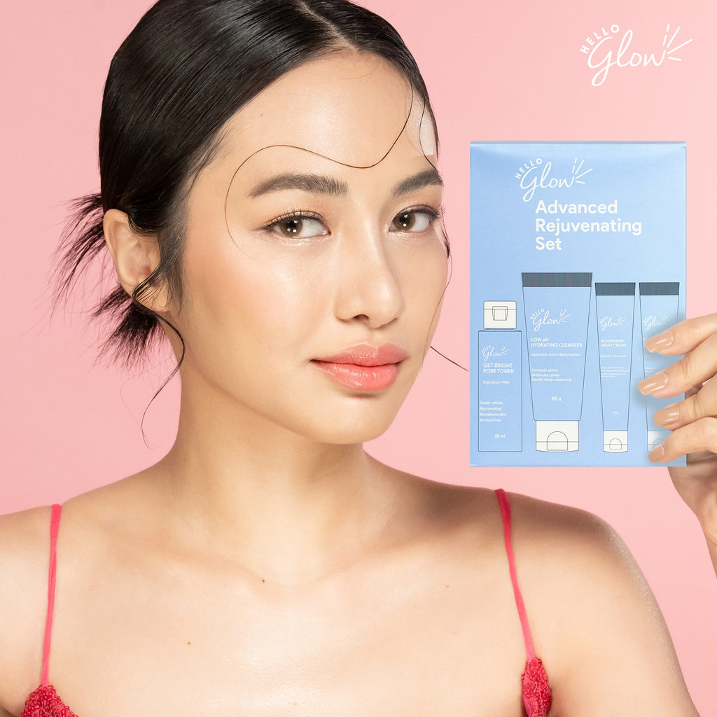 Rejuvenating Set Color:blue Hello Glow Advanced Rejuvenating Set