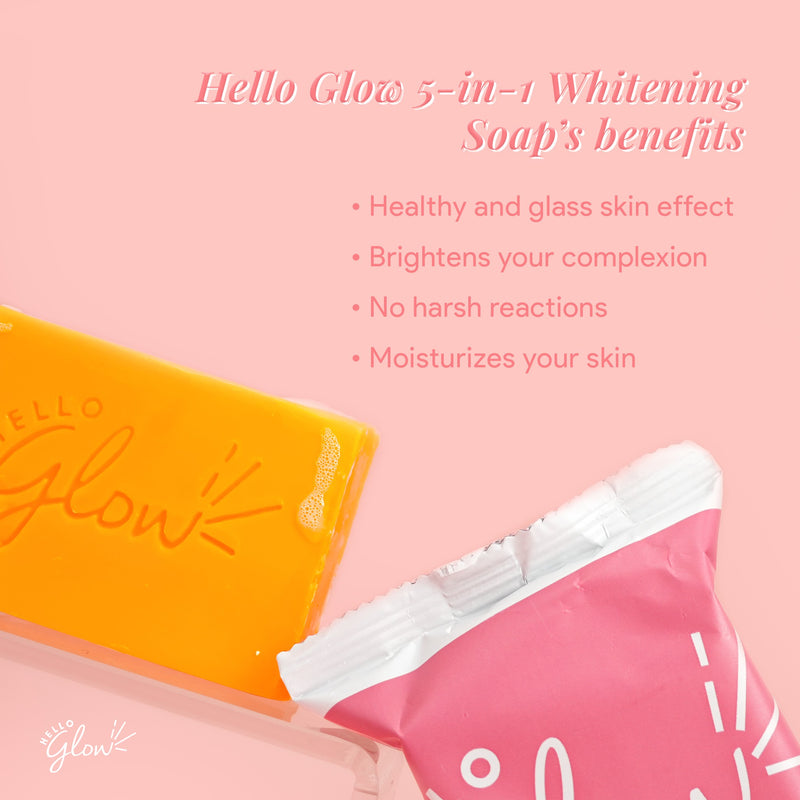 Hello Glow 5-in-1 Whitening Soap 90g