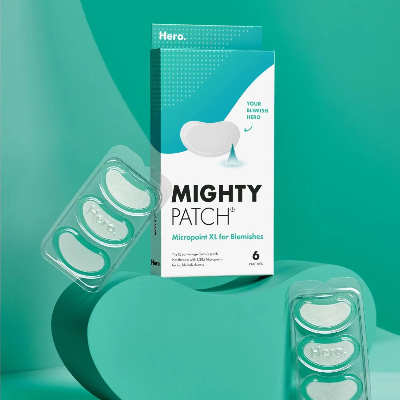 Hero Cosmetics Mighty Patch Micropoint XL for Blemishes, 6 patches | Acne Spot Treatment, Patches and Nose Strips Hero Cosmetics Mighty Patch Micropoint XL for Blemishes, 6 patches | Acne Spot Treatment, Patches and Nose Strips