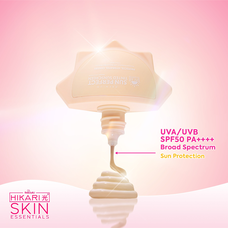 Hikari Skin Essentials Premium Sun Perfect Tinted Sunscreen SPF50 50ml