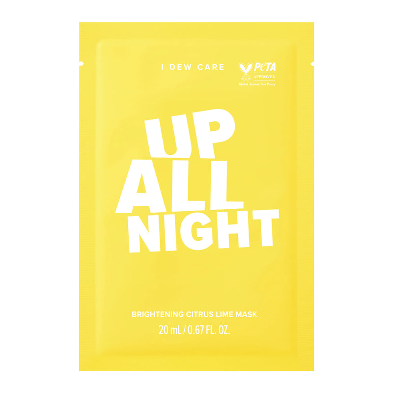 I Dew Care Up All Night Brightening Citrus Lime Sheet Mask 1pc