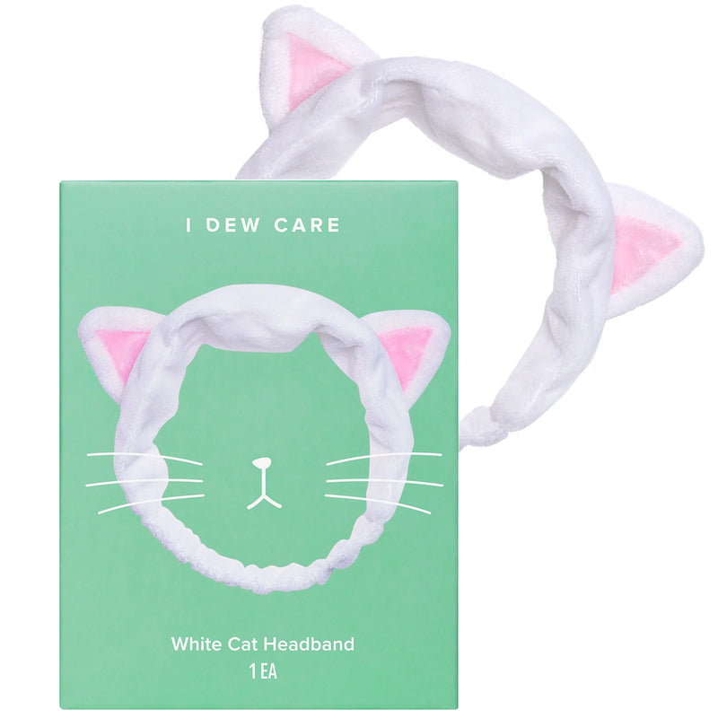 I Dew Care White Cat Headband 1pc