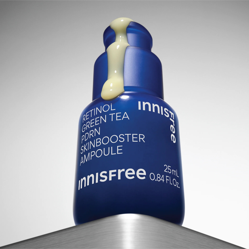 Innisfree Retinol Green Tea PDRN Skin Booster Ampoule 25ml