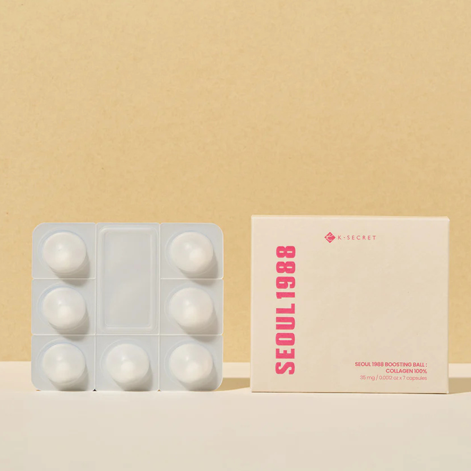 K-Secret Seoul 1988 Boosting Ball: Collagen 100% 7 Capsules | Collagen K-Secret Seoul 1988 Boosting Ball: Collagen 100% 7 Capsules | Collagen