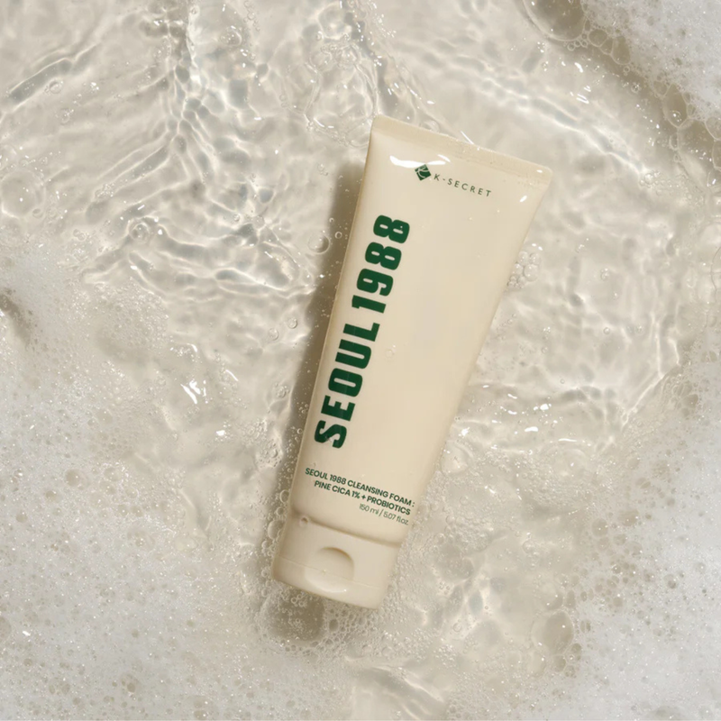 K-Secret Seoul 1988 Cleansing Foam: Pine Cica 1% + Probiotics 150ml