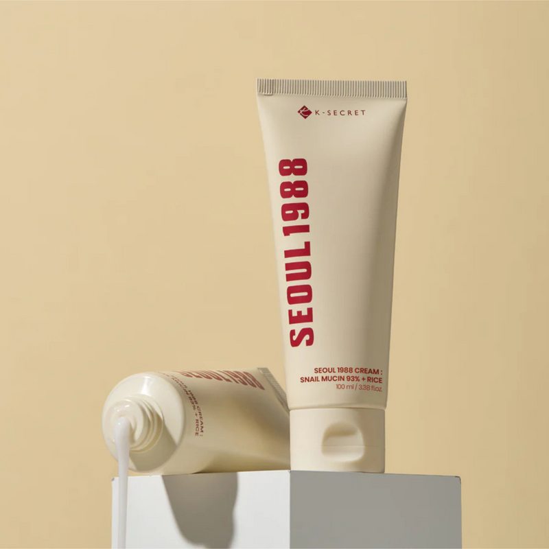 K-Secret Seoul 1988 Cream: Snail Mucin 93% + Rice 100ml