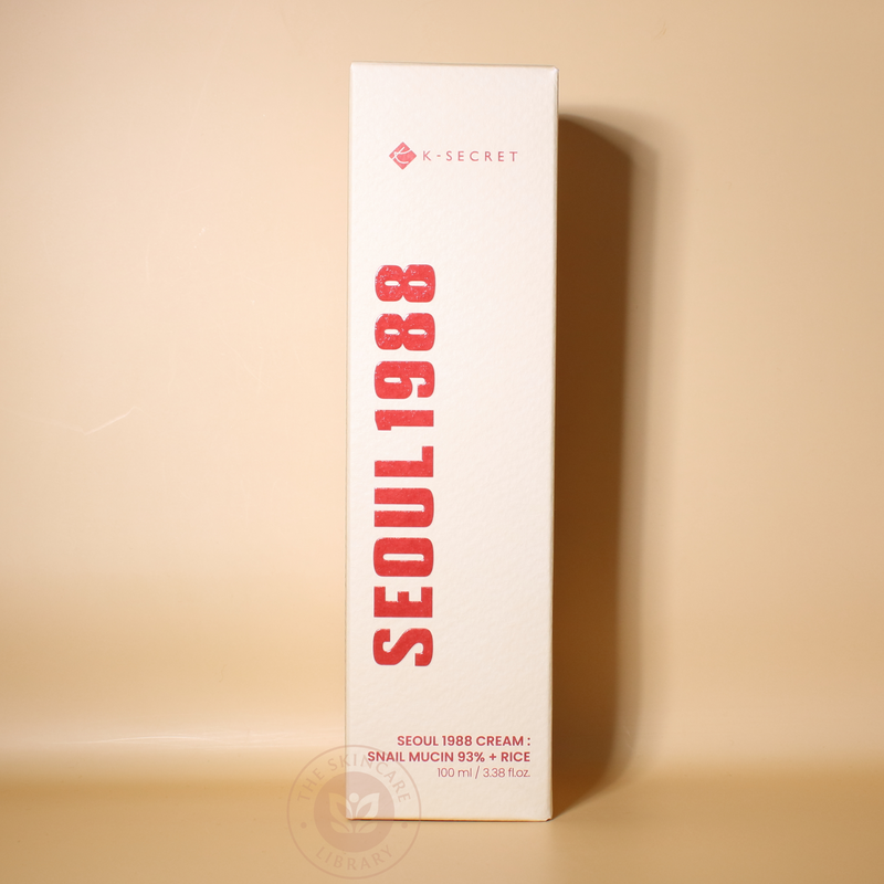 K-Secret Seoul 1988 Cream: Snail Mucin 93% + Rice 100ml