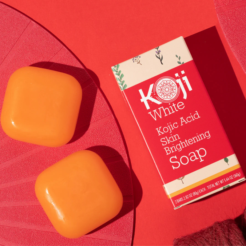 Koji White Kojic Acid Skin Brightening Soap 80g x 2 Bars