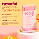 Koji White Kojic Acid & Collagen Skin Brightening Soap 80g x 2 Bars