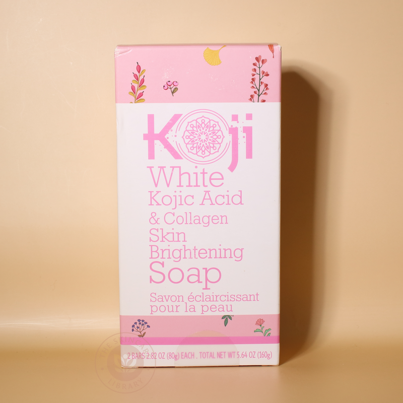 Koji White Kojic Acid & Collagen Skin Brightening Soap 80g x 2 Bars Koji White Kojic Acid & Collagen Skin Brightening Soap 80g x 2 Bars