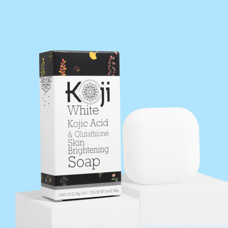 Koji White Kojic Acid & Glutathione Skin Brightening Soap 80g x 2 Bars