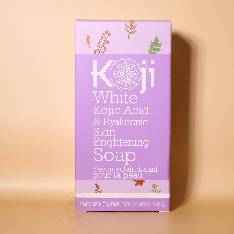 Koji White Kojic Acid & Hyaluronic Skin Brightening Soap 80g x 2 Bars