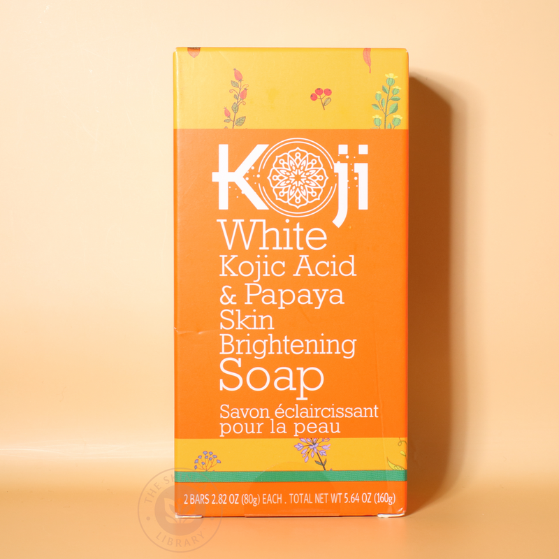Koji White Kojic Acid & Papaya Skin Brightening Soap 80g x 2 Bars