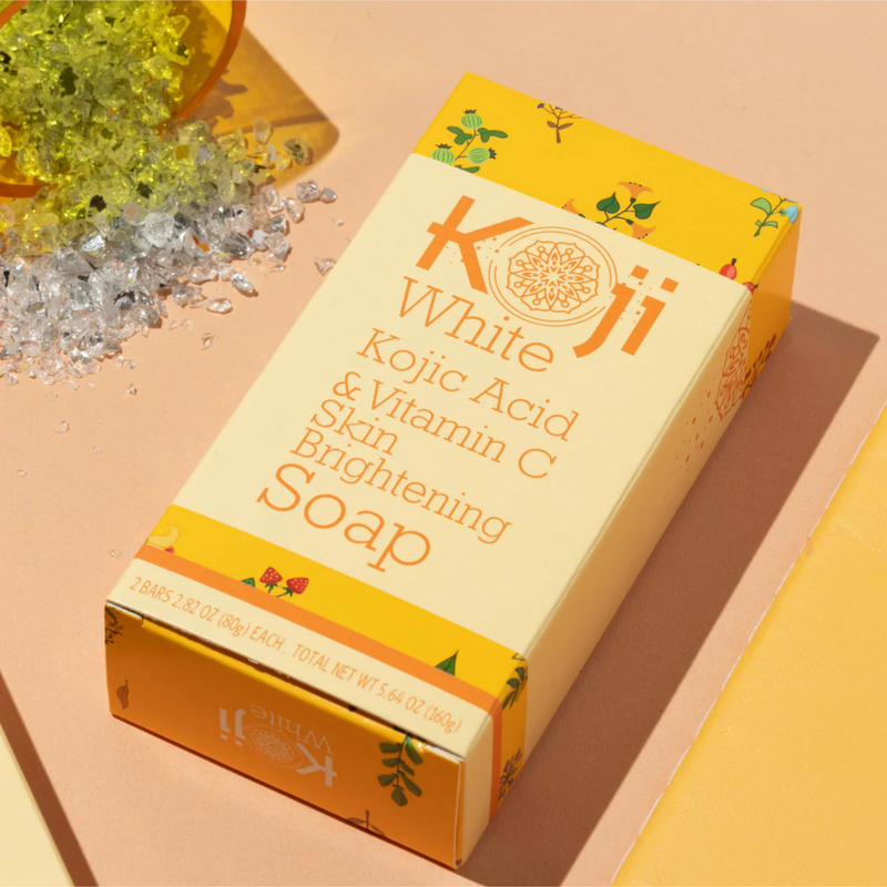 Koji White Kojic Acid & Vitamin C Skin Brightening Soap 80g x 2 Bars