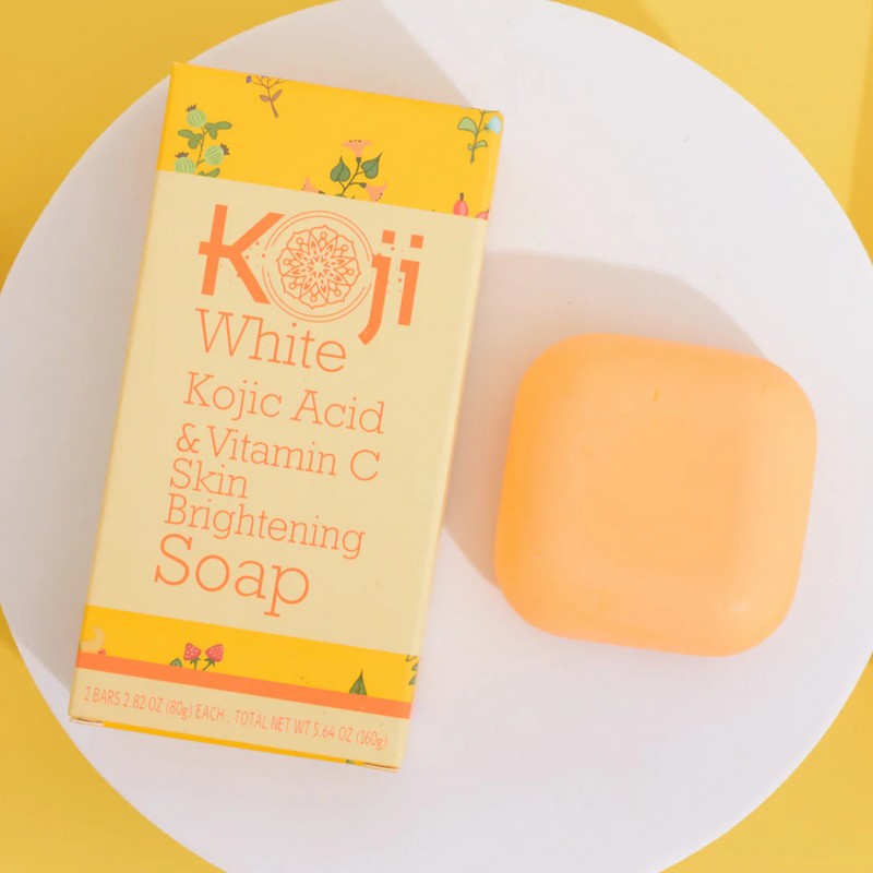 Koji White Kojic Acid & Vitamin C Skin Brightening Soap 80g x 2 Bars