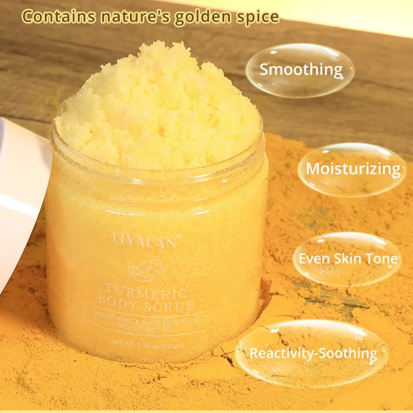 LIYAL'AN Turmeric Body Scrub 220g | Body Scrub LIYAL'AN Turmeric Body Scrub 220g | Body Scrub