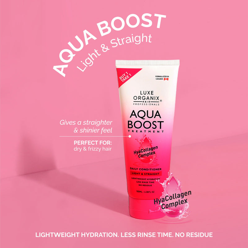 Luxe Organix Aqua Boost Treatment Daily Conditioner Light and Straight 180ml