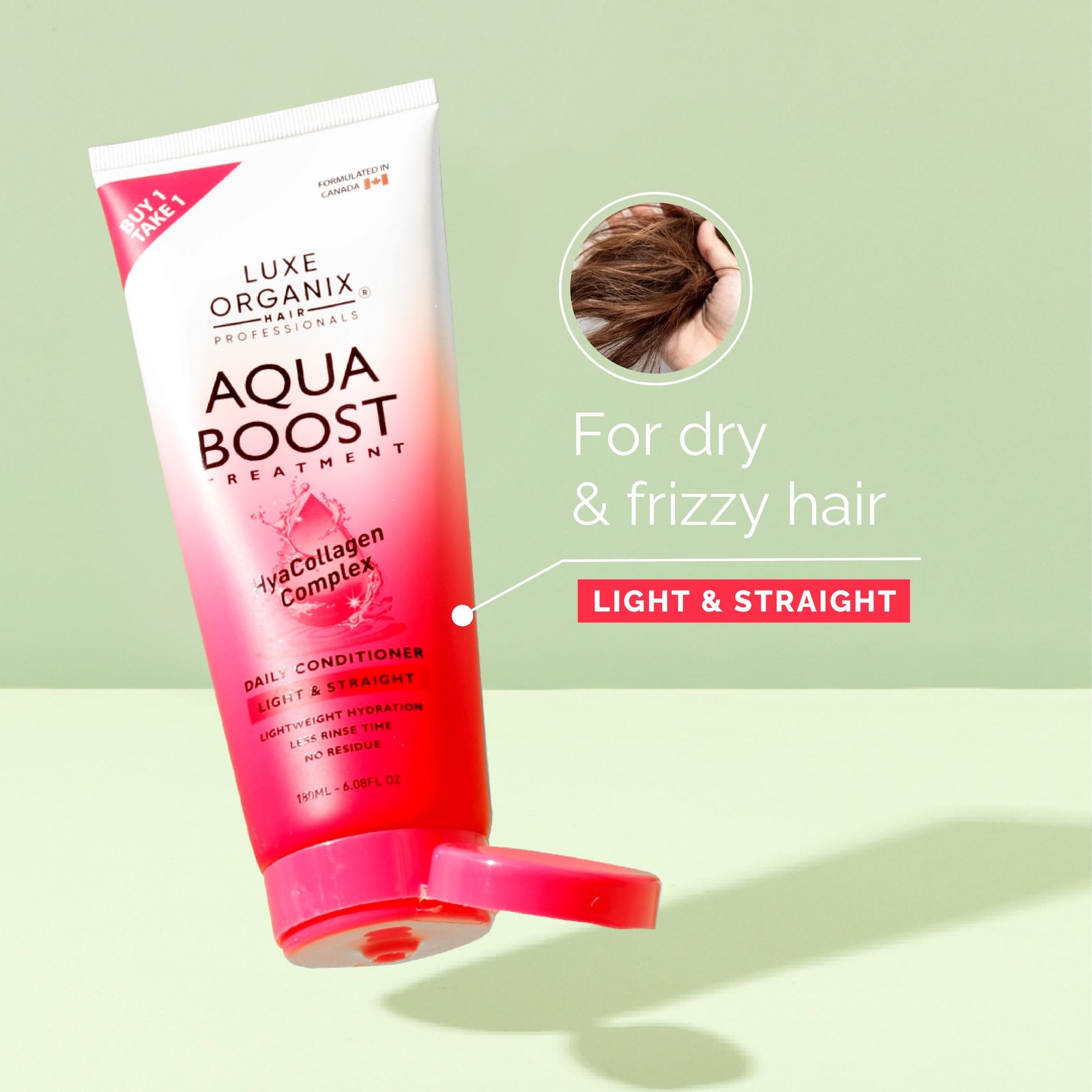 Luxe Organix Aqua Boost Treatment Daily Conditioner Light and Straight 180ml | Hair Conditioner Luxe Organix Aqua Boost Treatment Daily Conditioner Light and Straight 180ml | Hair Conditioner