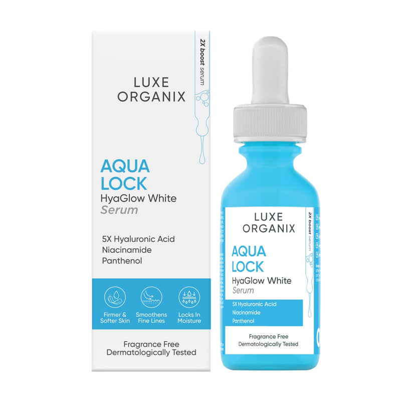 Luxe Organix Aqua Lock Hya Glow White Serum 30ml