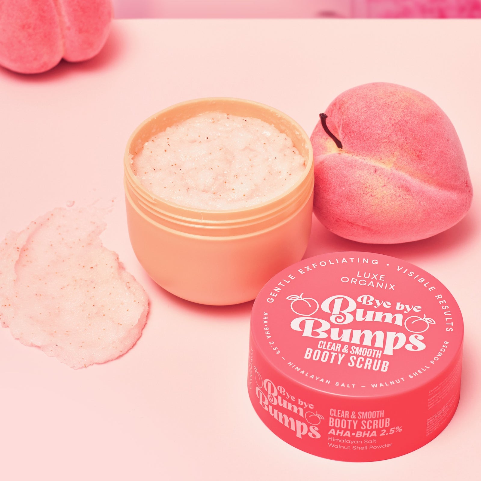 Luxe Organix Bye Bye Bum Bumps Clear & Smooth Booty Scrub 285g | Butt Scrub Luxe Organix Bye Bye Bum Bumps Clear & Smooth Booty Scrub 285g | Butt Scrub