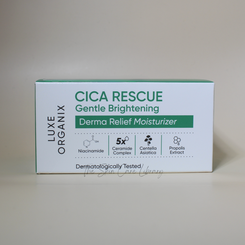Luxe Organix Cica Rescue Gentle Brightening Derma Relief Moisturizer 50g