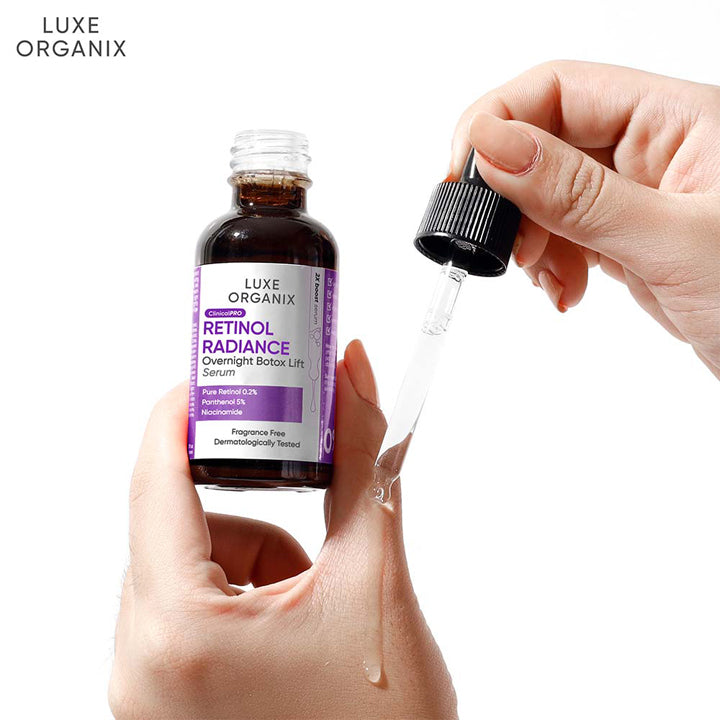 Luxe Organix ClinicalPRO Retinol Radiance Overnight Botox Lift Serum 30ml