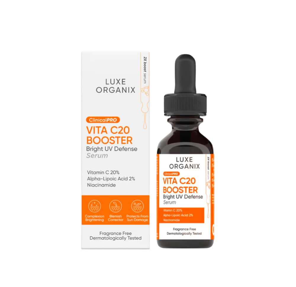 Luxe Organix ClinicalPRO Vita C20 Booster Bright UV Defense Serum 30ml