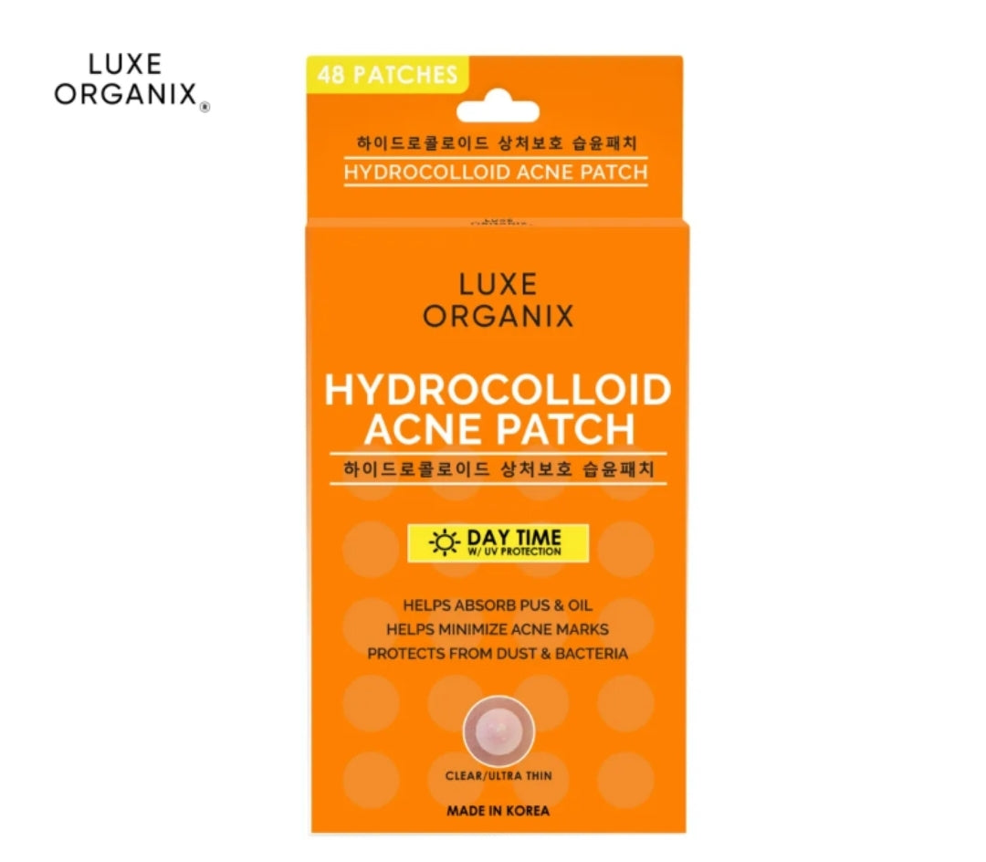 Luxe Organix Hydrocolloid Acne Patch Day Time 48 patches | Acne Spot Treatment, Patches and Nose Strips Luxe Organix Hydrocolloid Acne Patch Day Time 48 patches | Acne Spot Treatment, Patches and Nose Strips