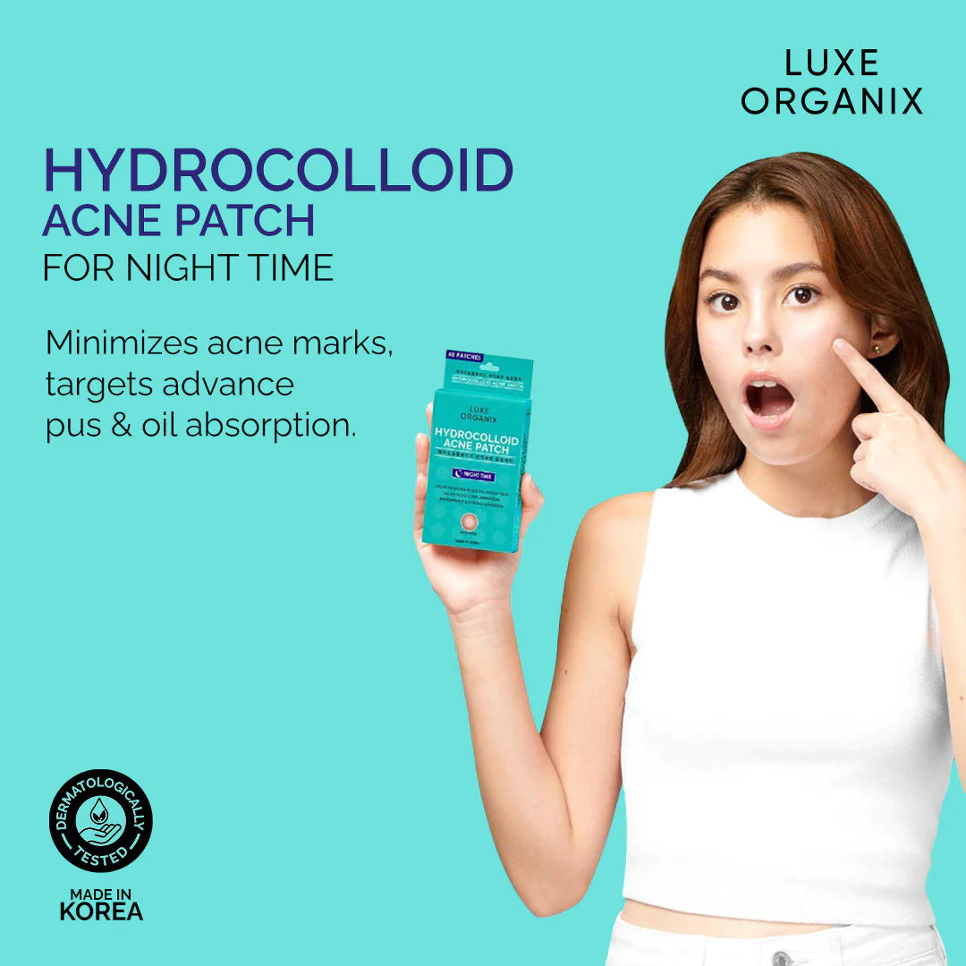 Luxe Organix Hydrocolloid Acne Spot Patch Night Time 48 patches | Acne Spot Treatment, Patches and Nose Strips Luxe Organix Hydrocolloid Acne Spot Patch Night Time 48 patches | Acne Spot Treatment, Patches and Nose Strips