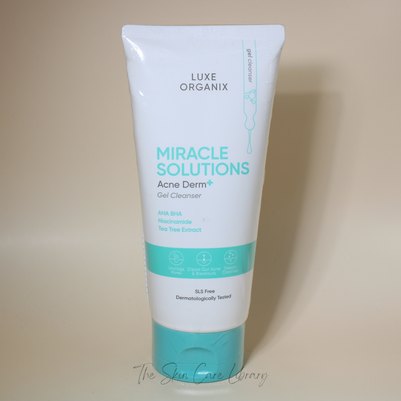 Luxe Organix Miracle Solutions Acne Derm+ Gel Cleanser 150g