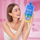 Luxe Organix Milk Gluta + Ceramide Gentle Bright Whitening Serum Perfume Infused Body Wash 1000g