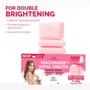 Luxe Organix Niacinamide + Alpha Arbutin Cloud Soap Eco Bundle Pack 3pcs x 80g