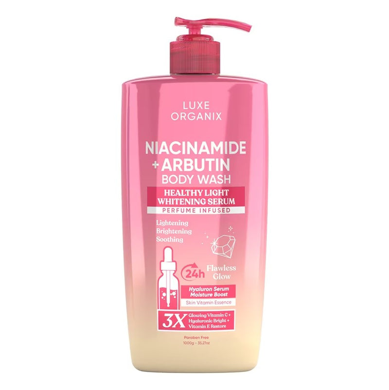 Luxe Organix Niacinamide + Arbutin Healthy Light Whitening Serum Perfume Infused Body Wash 1000g