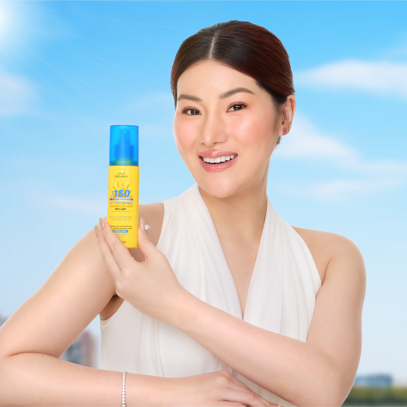 Luxe Organix SPF150 6In1 MAXShield Invisible UV Mist Ultra Light Face and Body Sunscreen 90ml