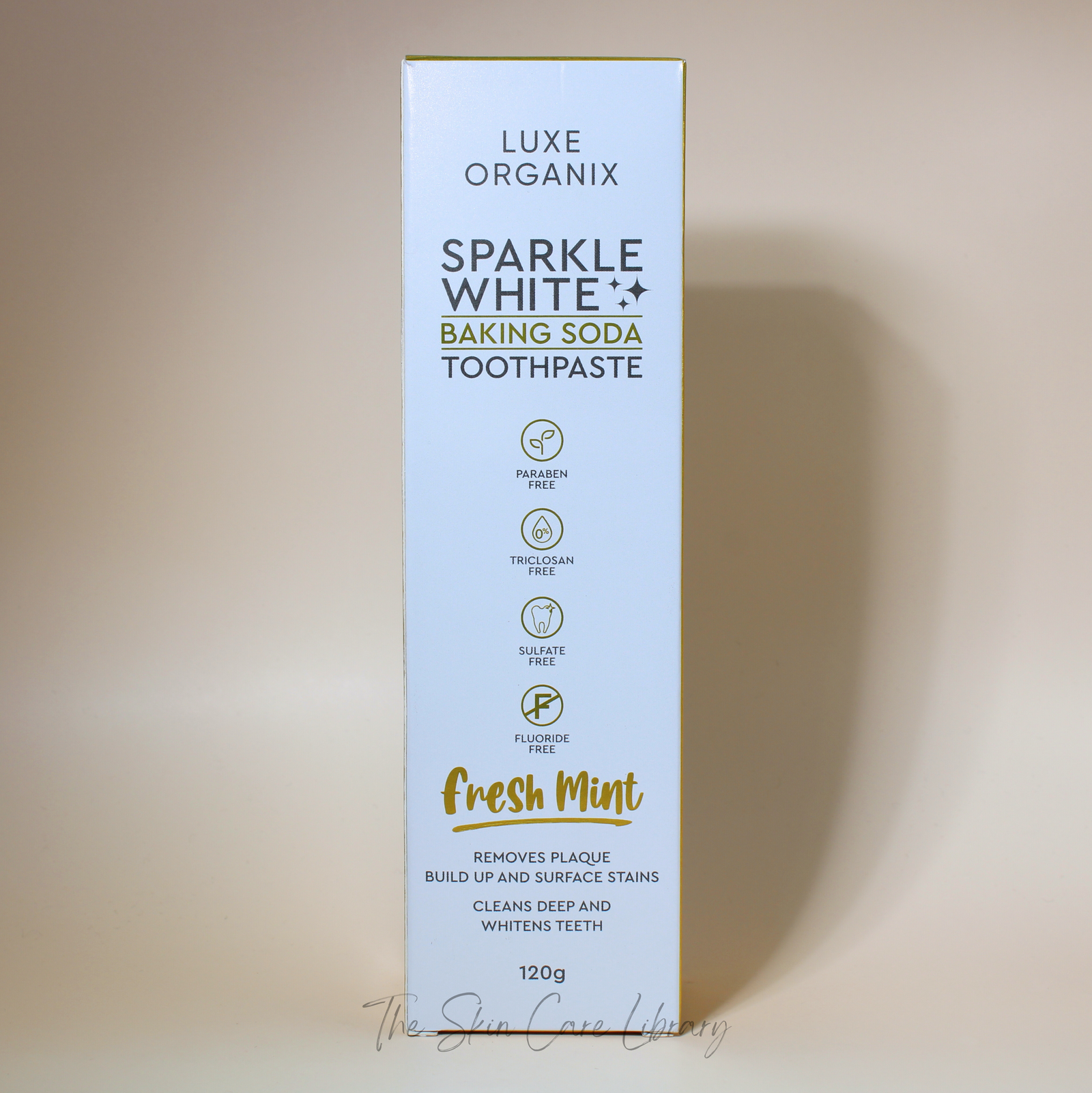 معجون أسنان من Luxe Organix البريق الأبيض لصودا الخبز نعناع طازج 120 جم | Toothpaste معجون أسنان من Luxe Organix البريق الأبيض لصودا الخبز نعناع طازج 120 جم | Toothpaste